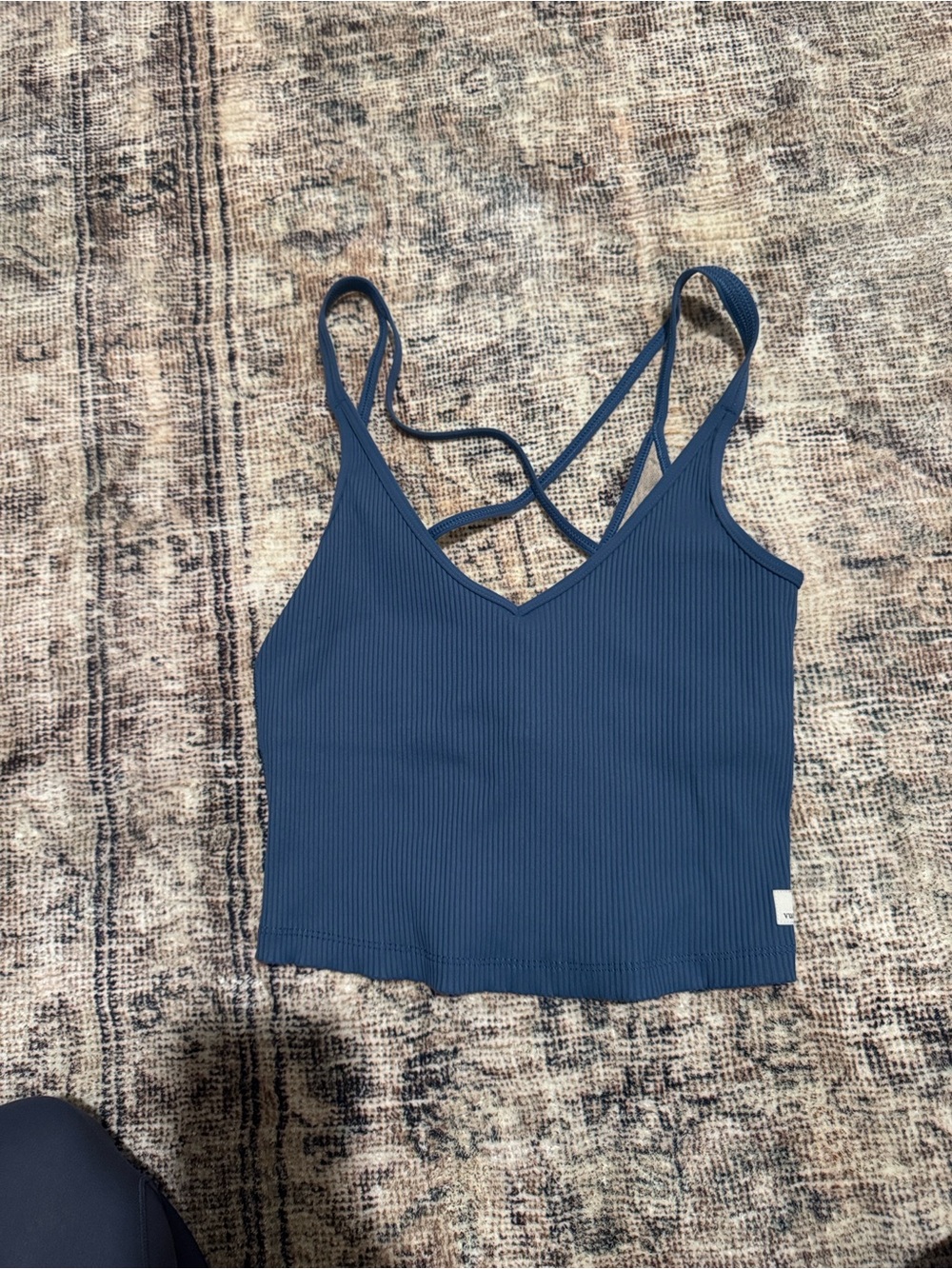Vuori Ribbed Cropped Tank Top